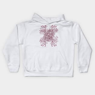 Fire Ant Colony Pattern White Kids Hoodie